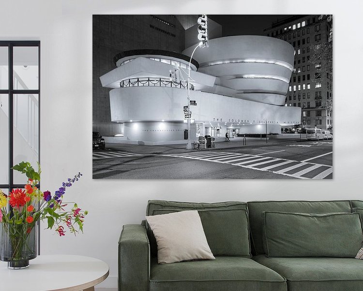 Guggenheim Museum At Night, New York City by Nico Geerlings on